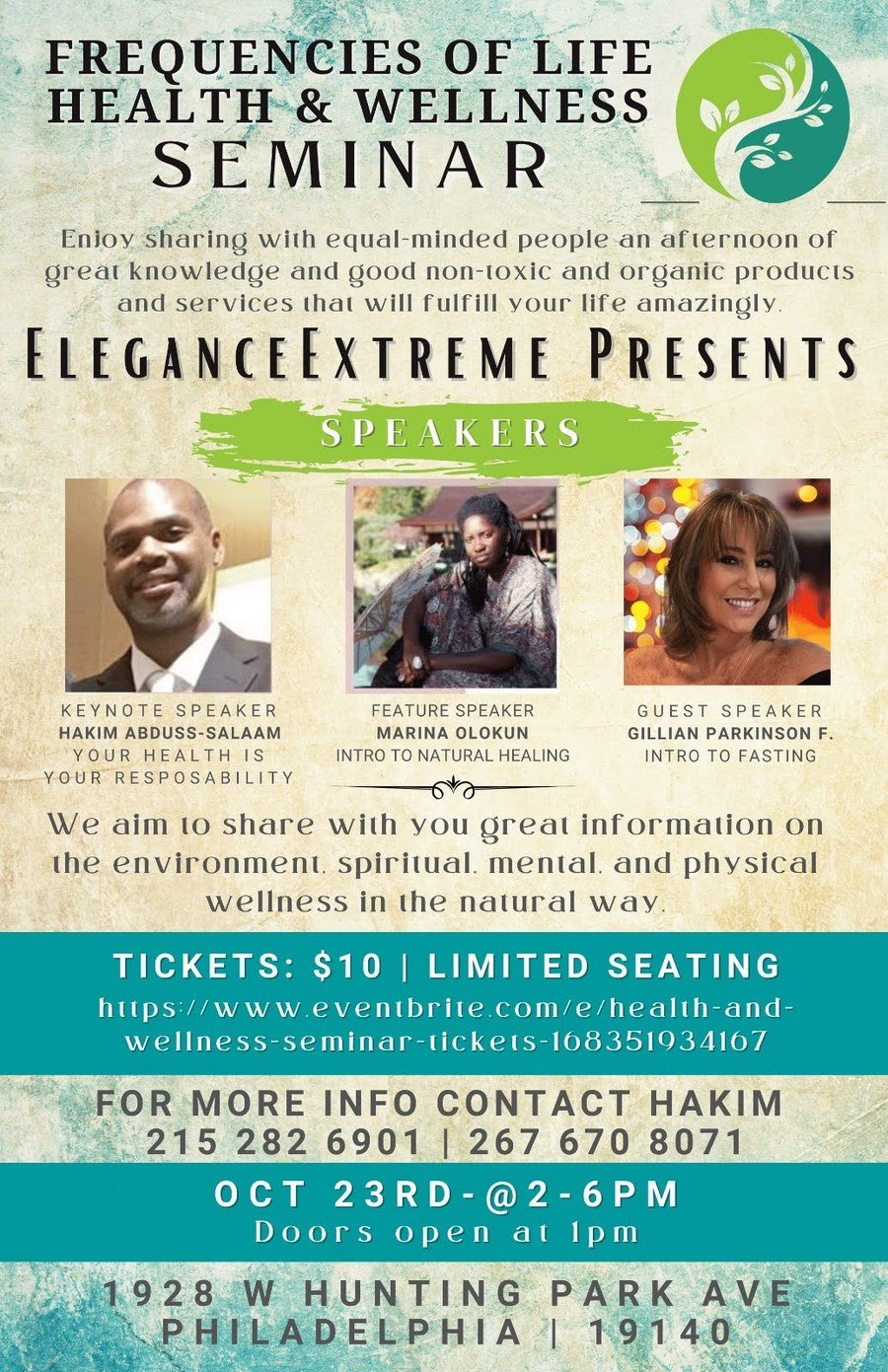 Health and Wellness Seminar poster